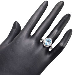 Inel argint cu topaz - Madammi.ro