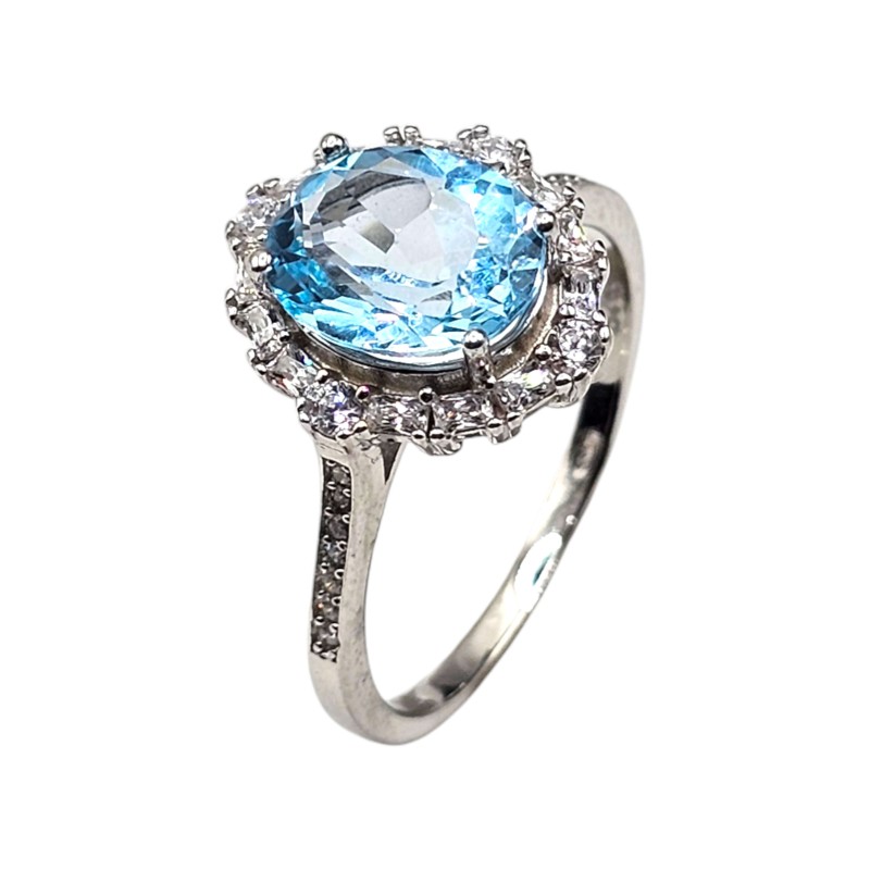 Inel argint cu topaz - Madammi.ro