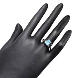 Inel argint cu topaz - Madammi.ro