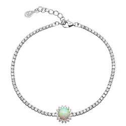 Bratara argint cu opal - Madammi.ro