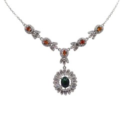 Colier din argint cu montura de opal - Madammi.ro
