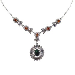 Colier din argint cu montura de opal - Madammi.ro