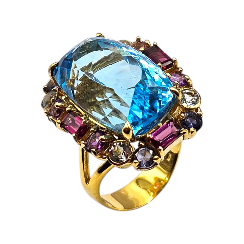 Inel argint cu topaz - Madammi.ro