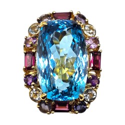 Inel argint cu topaz - Madammi.ro