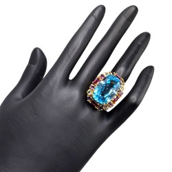 Inel argint cu topaz - Madammi.ro