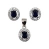 Set din argint cu safir - Madammi.ro