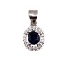 Set din argint cu safir - Madammi.ro