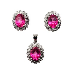Set din argint cu topaz - Madammi.ro