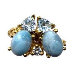 Inel argint cu larimar - Madammi.ro