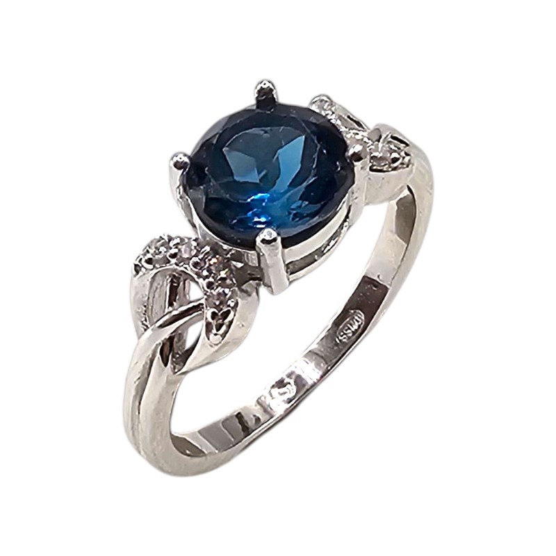 Inel argint cu London topaz - Madammi.ro