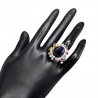 Inel din argint cu safir albastru 30ct - Madammi.ro