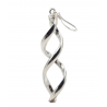 Cercei oversized din argint lucios - model spirala - Madammi.ro