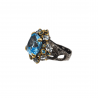 Inel din argint cu swiss blue topaz - Madammi.ro