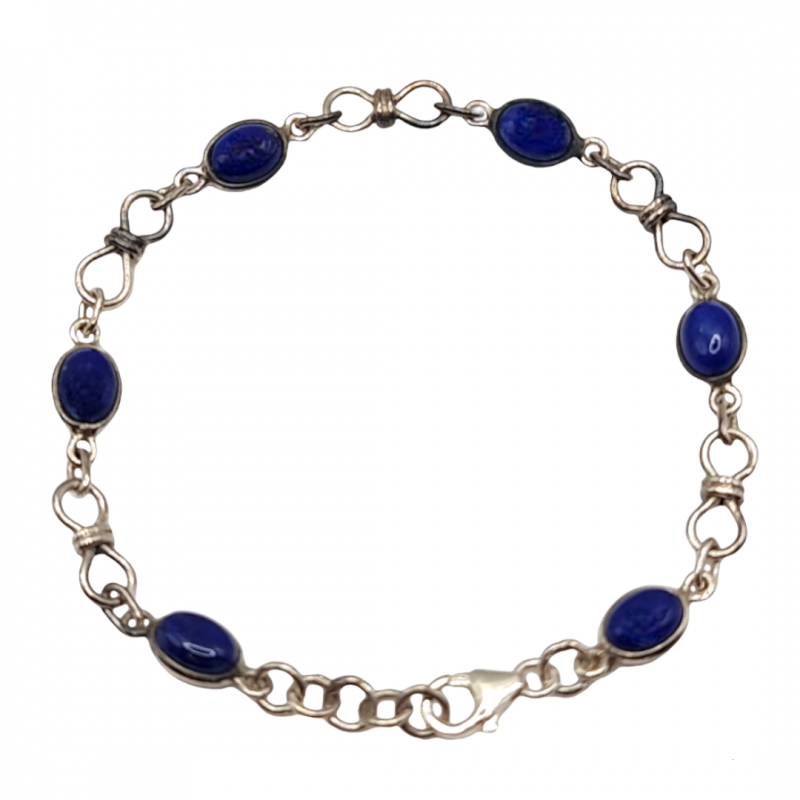 Bratara din argint cu lapis lazuli - Madammi.ro