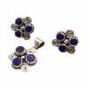 Set din argint cu safir - Madammi.ro