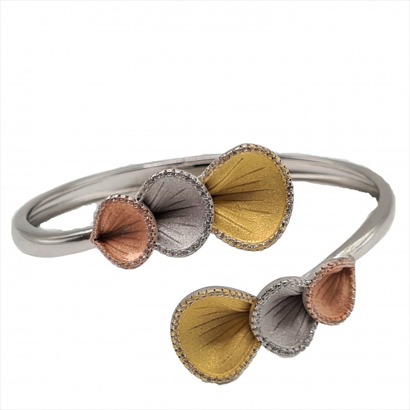Bratara din argint placata cu aur de 14k si rodiu - Madammi.ro Bratara din argint placata cu aur de 14k si rodiu - Madammi.ro