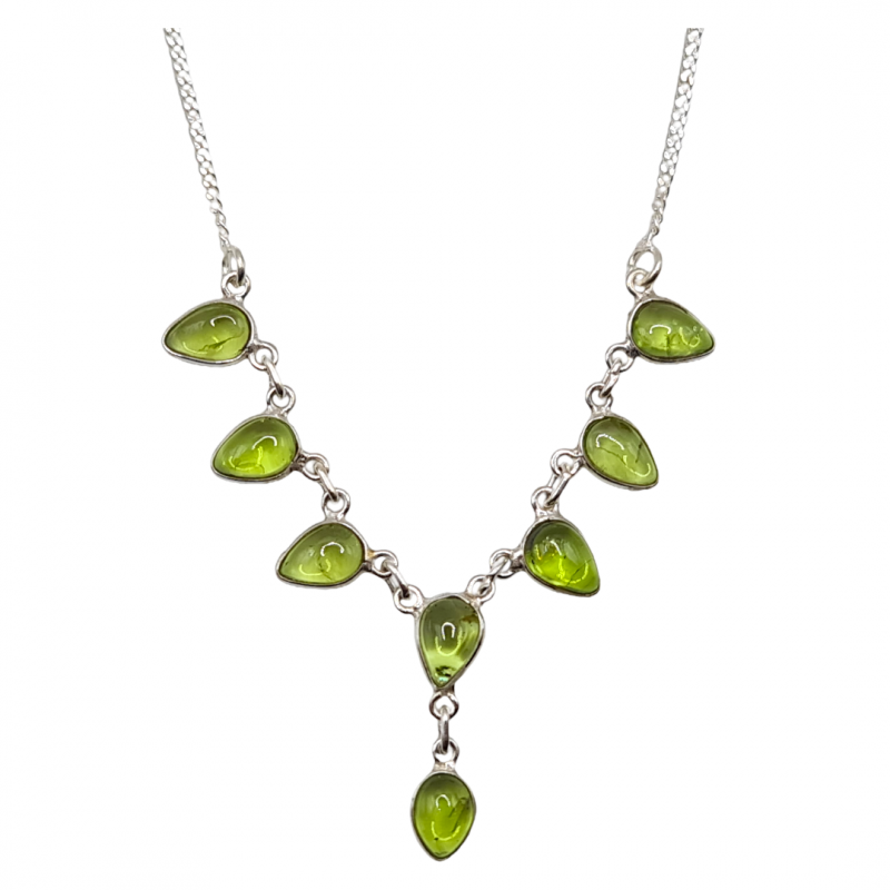 Colier din argint cu peridot - Madammi.ro Colier din argint cu peridot - Madammi.ro