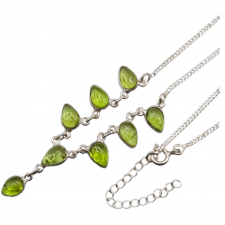 Colier din argint cu peridot - Madammi.ro