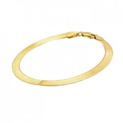 Bratara din argint aurit plata - placata aur galben 14K- model sarpe