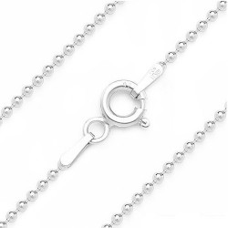 Lantisor argint cu bilute - unisex - Italia - Madammi.ro