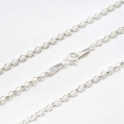 Lantisor argint cu zale rotunde - unisex - Madammi.ro