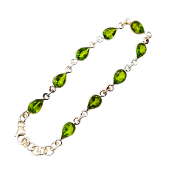 Bratara din argint cu peridot - Madammi.ro